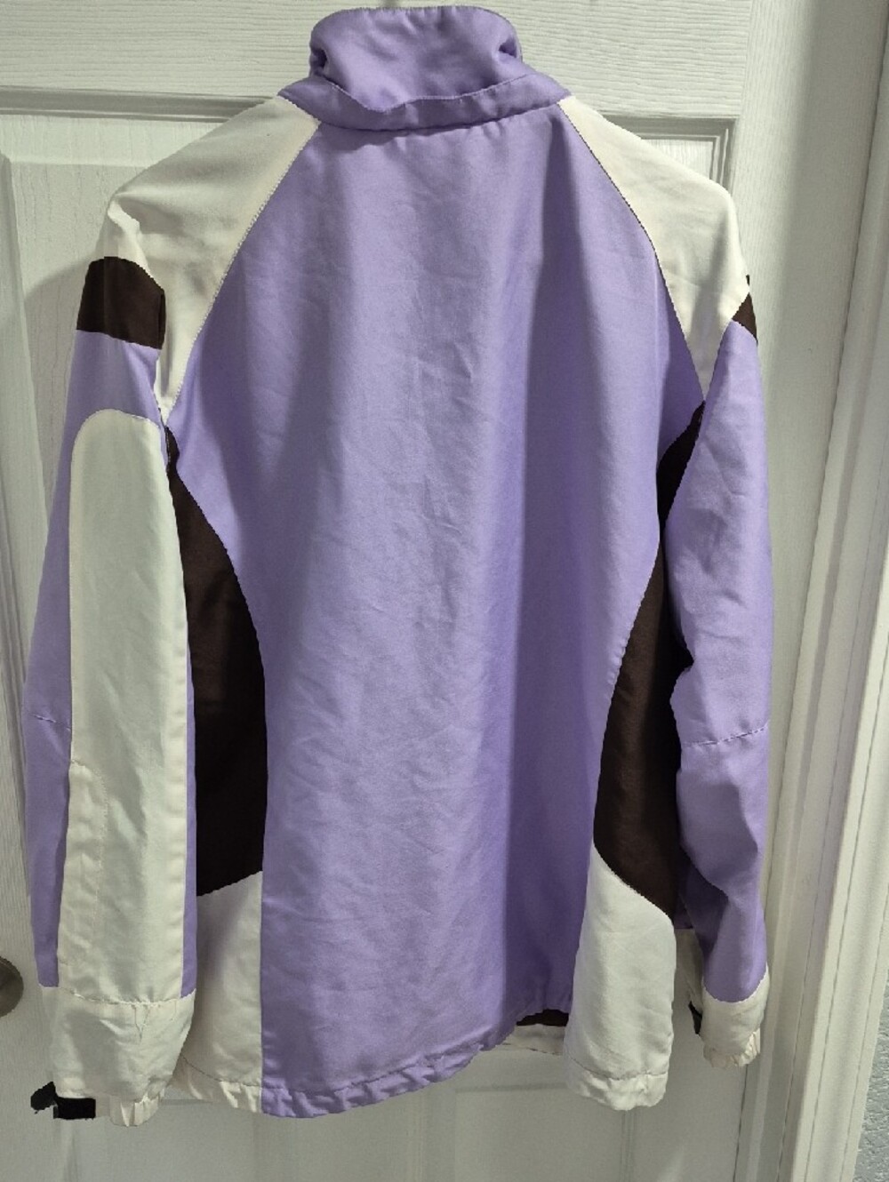 Athletic Works Lavender, White & Brown Colorblock Ski Jacket - Picture 2 of 3